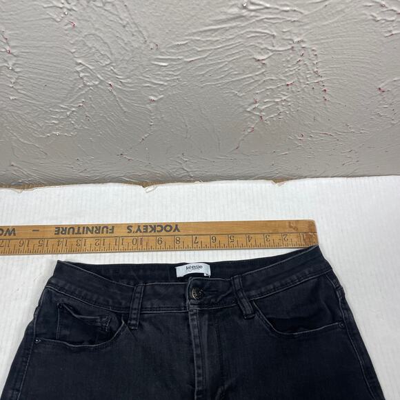 Kensie Womens Black Tapered Leg Mid Rise Wash 5 Pockets Stretch Jeans Sz 8/29 - Picture 4 of 7